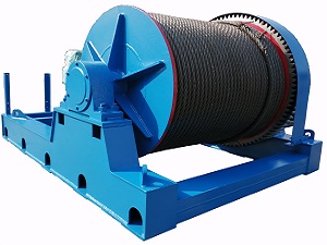 Delivery of JM15ton electric winch to India