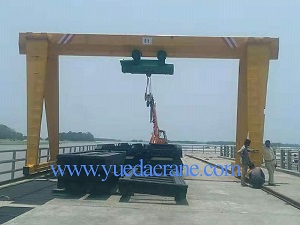 MH model electric hoist single girder gantry crane to India