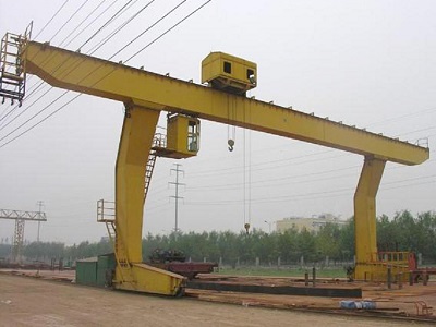 L model single beam gantry crane with winch type trolley
