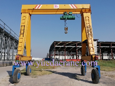Single beam rubber tyre mobile gantry crane