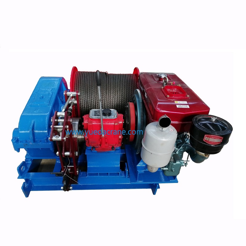 diesel engine winch